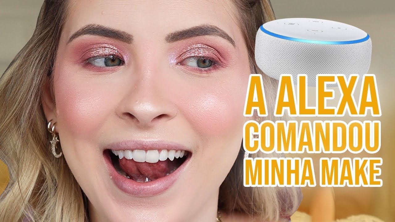 DEIXEI A ALEXA MANDAR NA MINHA MAKE DO DIA!!! | FERNANDA TUMAS