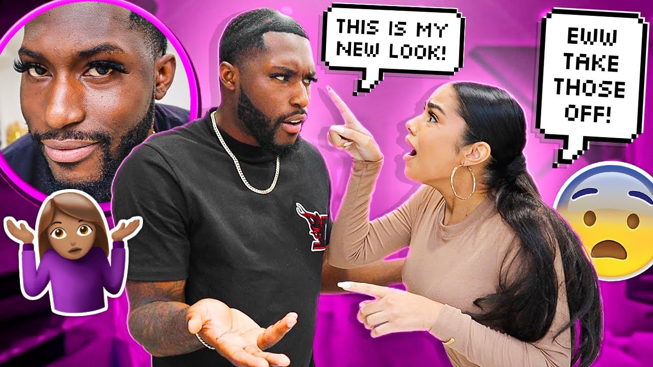 Wearing Fake EYELASHES in Public To See How My Girlfriend Reacts *HILARIOUS*