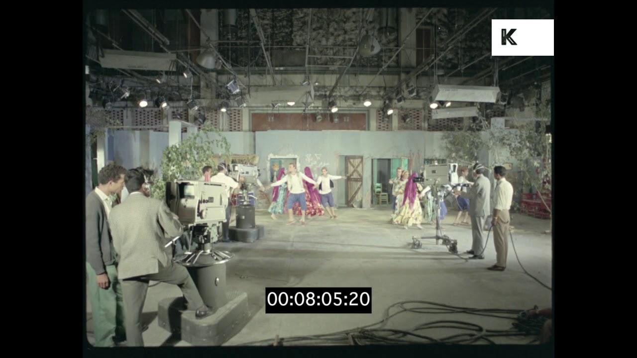 Film Crew on TV Set, 1960s from 35mm