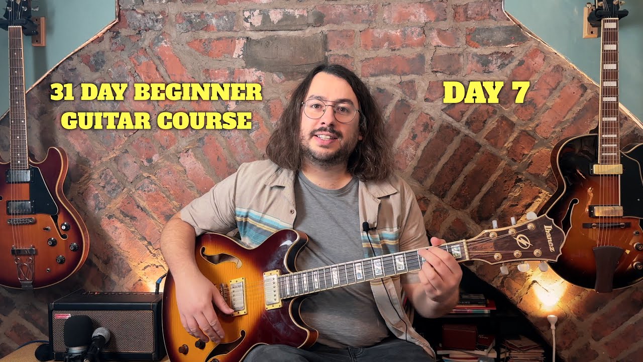 31 Day Beginner Guitar Course – Day 7 | Knockin’ on Heaven’s Door Strumming (Bob Dylan)