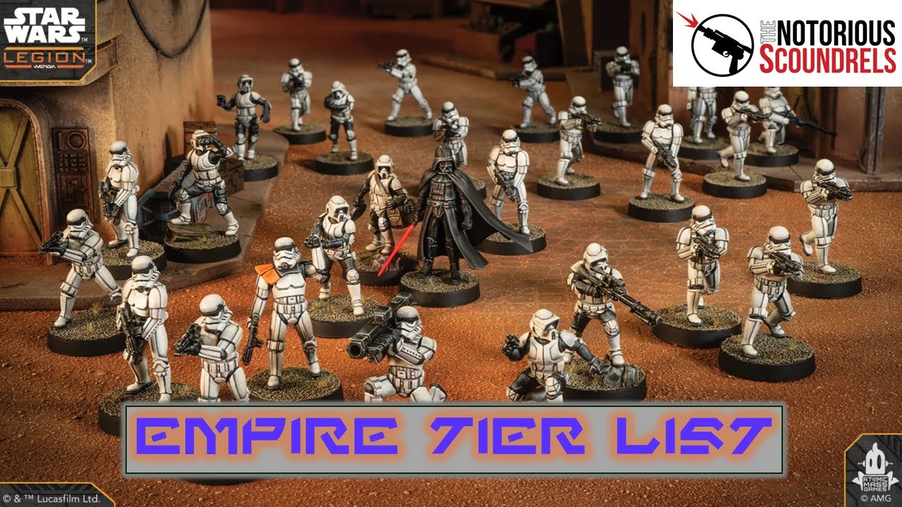 Empire Tier Lists (S4E47) | NOTORIOUS SCOUNDRELS | STAR WARS LEGION