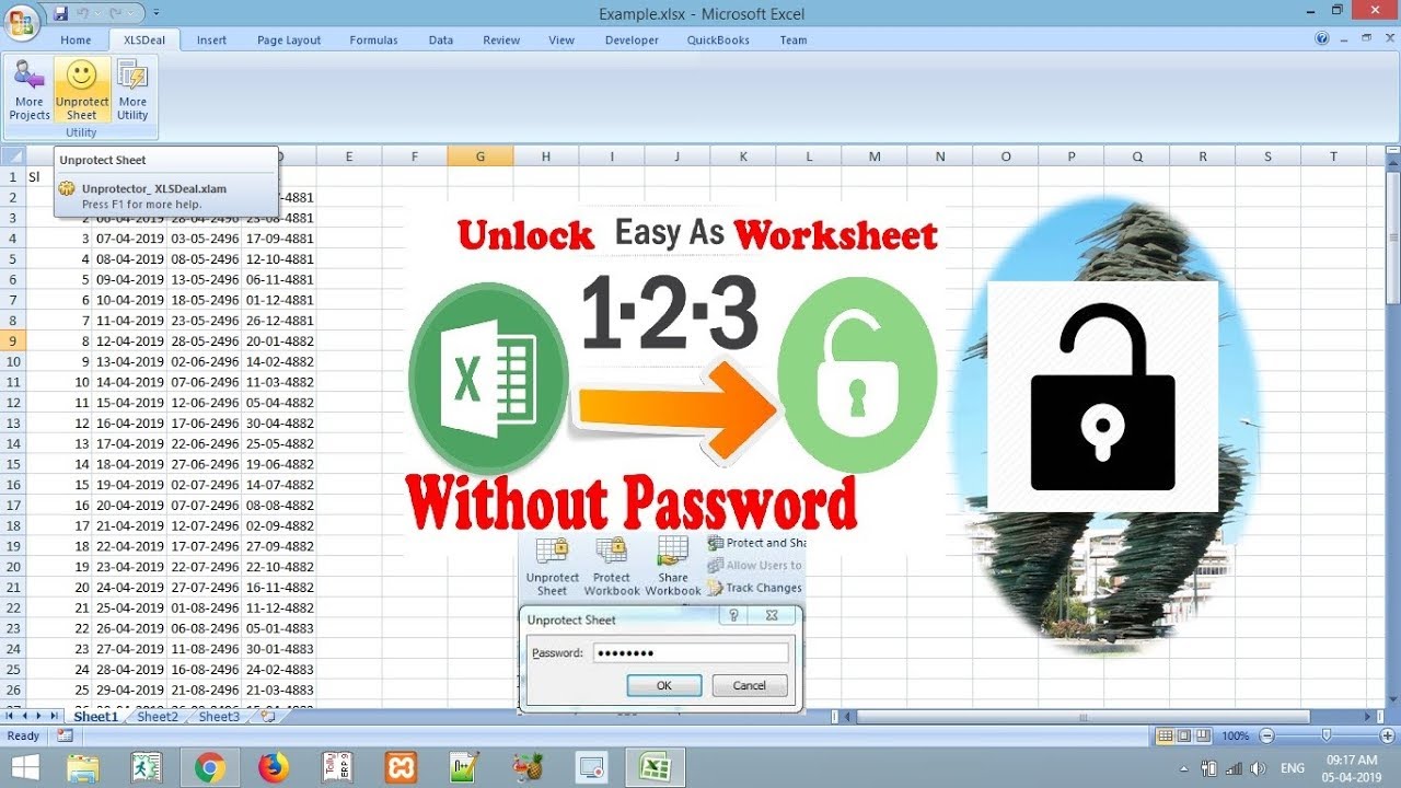 Excel Sheet Unprotector XLSDeal com