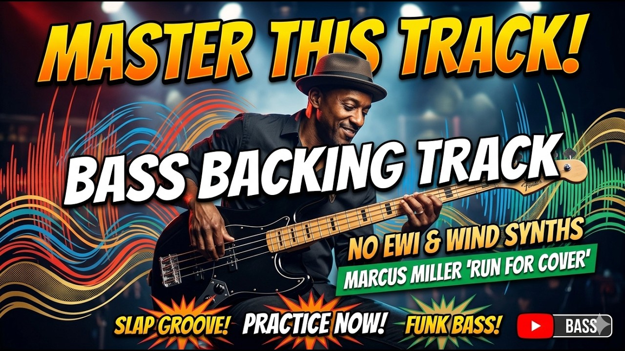 Marcus Miller  Run for cover backing track for BASS Special Thanks! KAZUKI KITAMORI