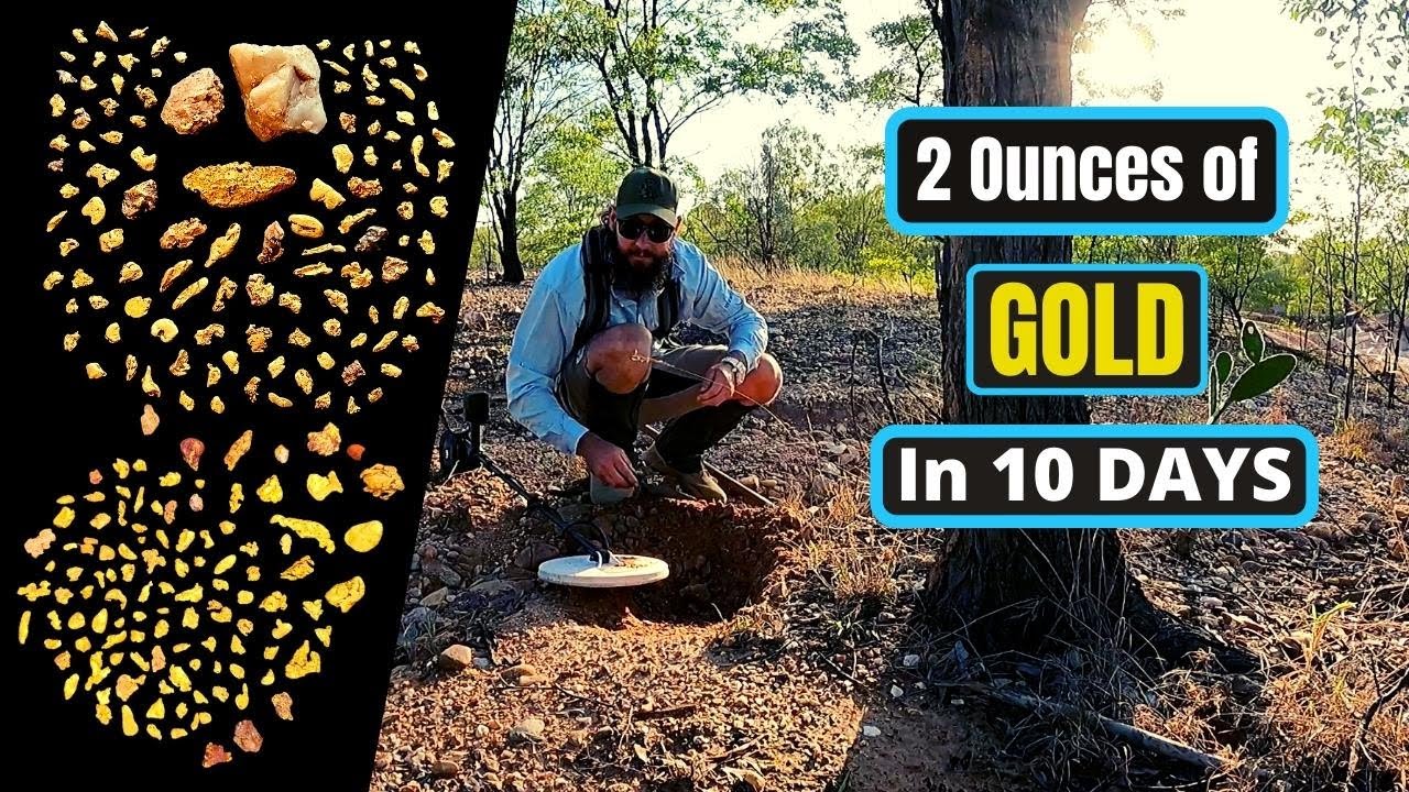 Gold Prospecting on a Gold Mining lease - 1870 GPT Clermont Queensland Australia.