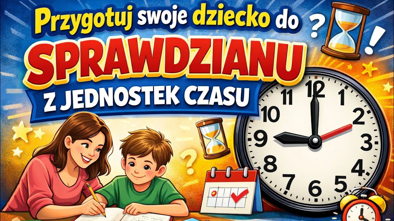 Przygotuj dziecko do sprawdzianu z jednostek czasu . Przeliczanie minut, godzin. Klasa 4. Matematyka