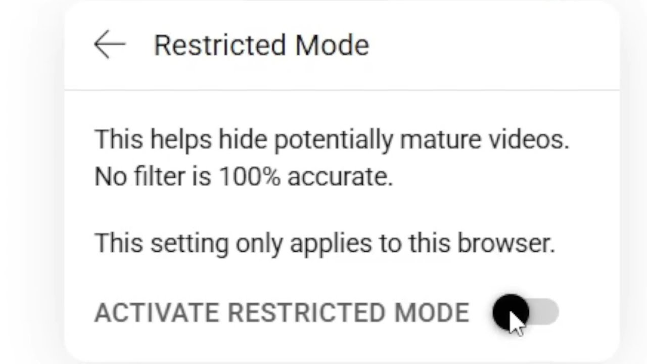 Restricted Mode is the dumbest feature on YouTube i've ever seen