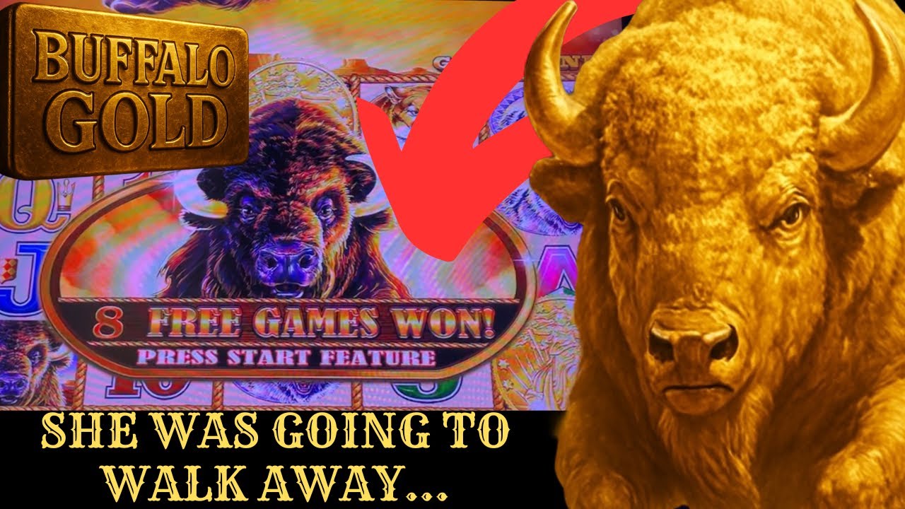 She Took 2 $20 Shots On This Buffalo Gold Slot… But It Didn’t Come Alive Until I Put In A $5!