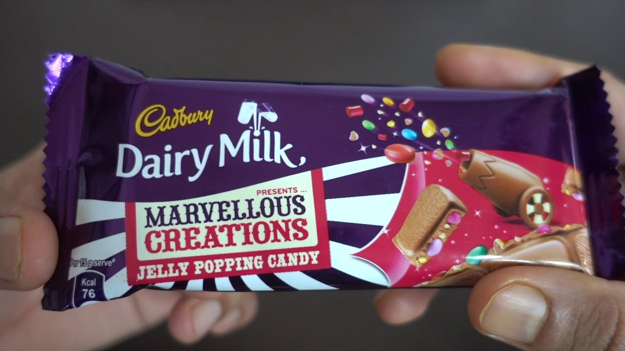 CADBURY DAIRY MILK MARVELLOUS CREATIONS JELLY POPPING CANDY