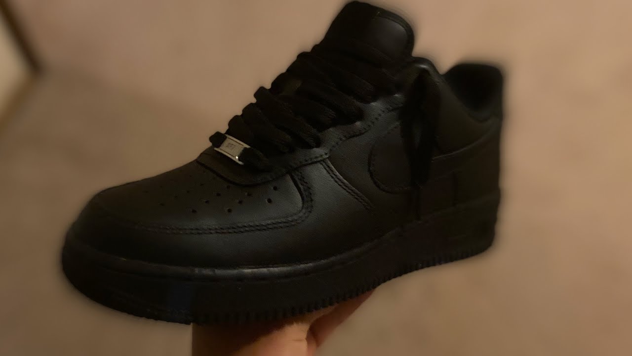HOW TO LACE BLACK AIR FORCES