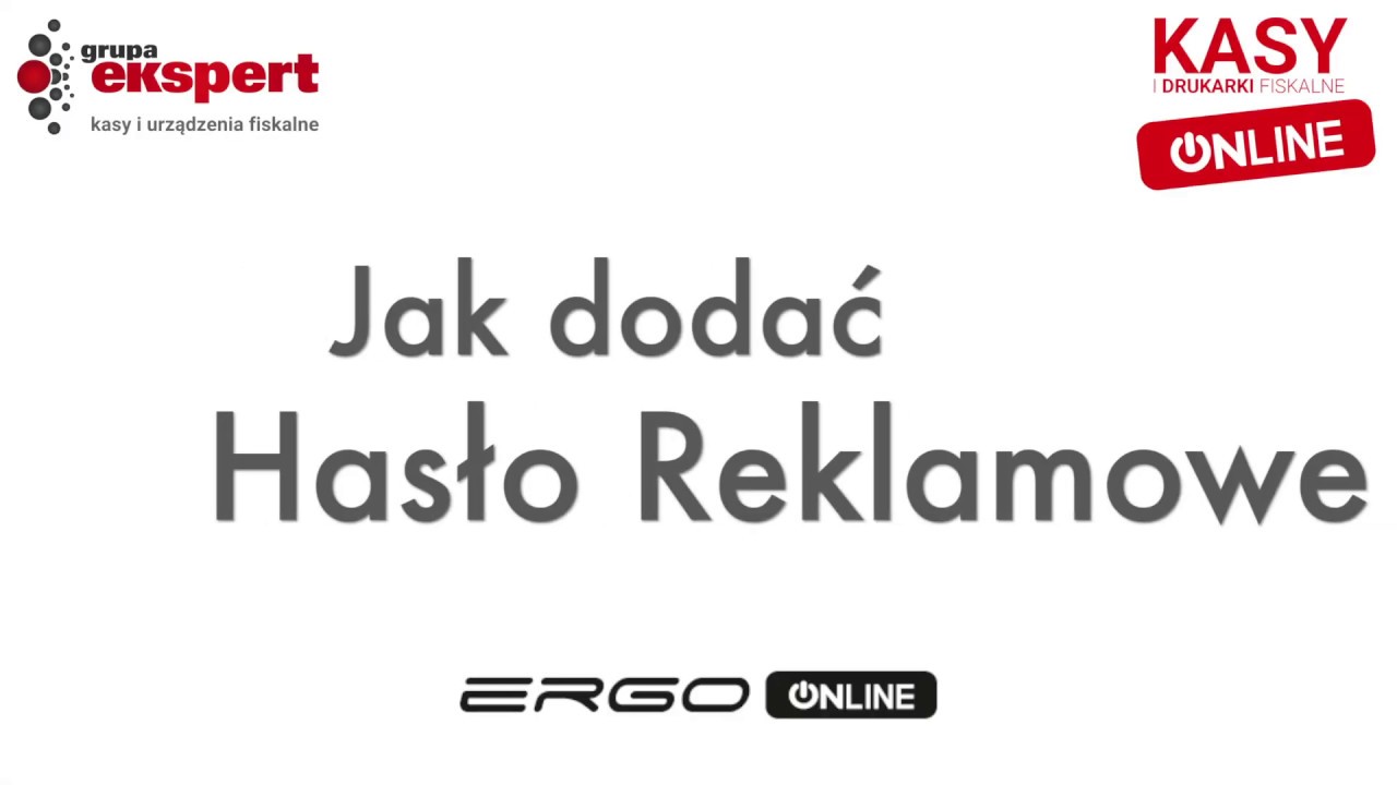 Posnet Ergo Online - dodawanie tekstu reklamowego