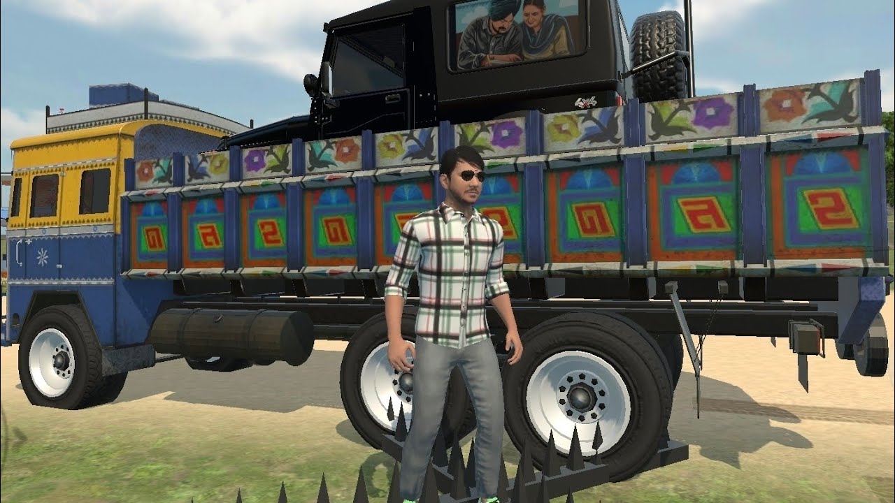 Aaj sidhu paji raha tha tab gari ka tier fat gaya  Indian vehicles simulator 