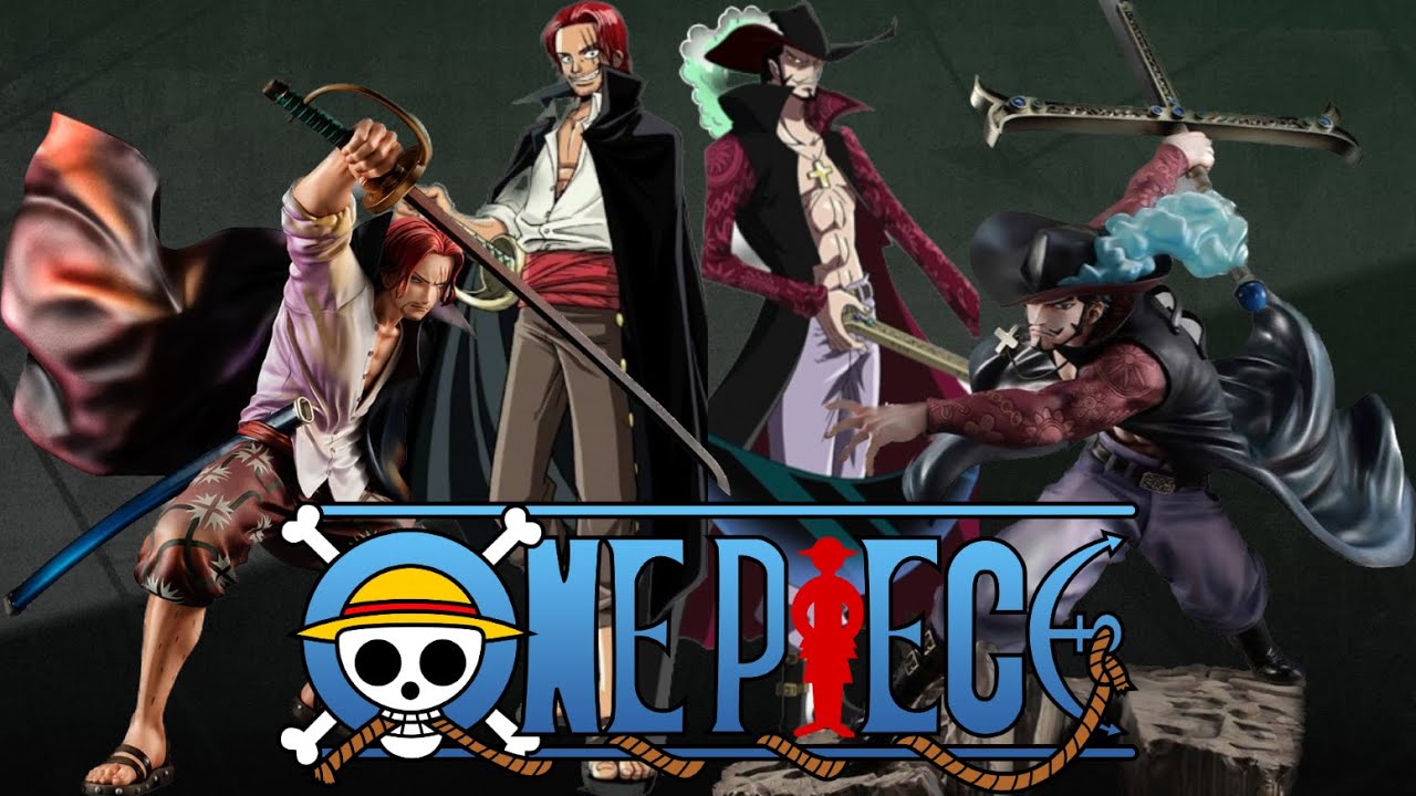 Portrait of Pirates 'Red Hair' Shanks and 'Hawk Eye' Dracule Mihawk, Megahouse