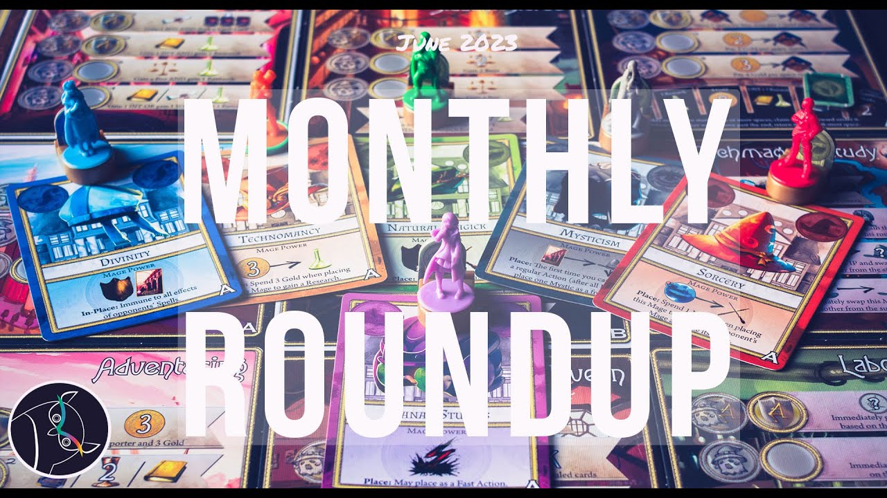 Monthly Roundup June 2023 - Mini Board Game Reviews