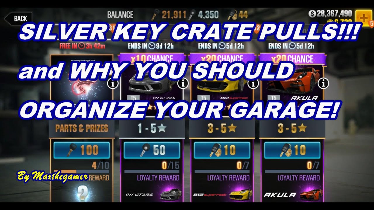 CSR 2 | CSR Racing 2, Pulling Silver Keys! Why you should organize the Garage.