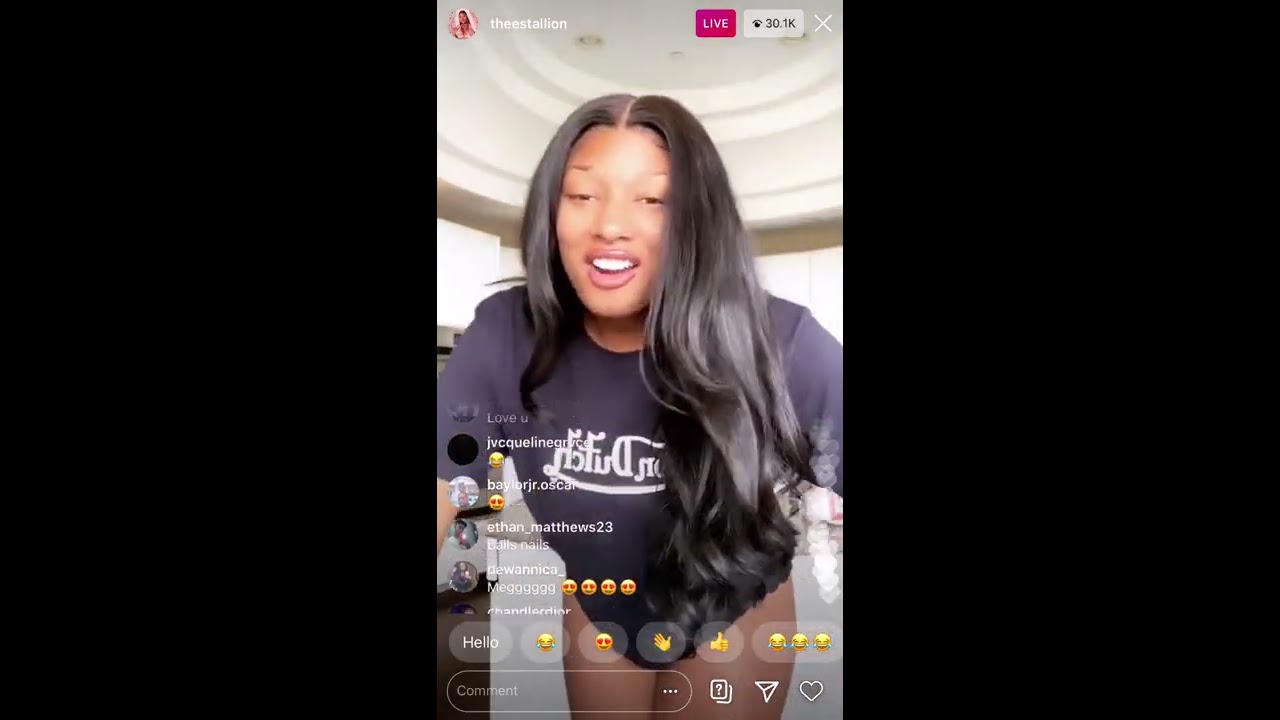 Megan Thee Stallion celebrates her BET Award win on IG Live