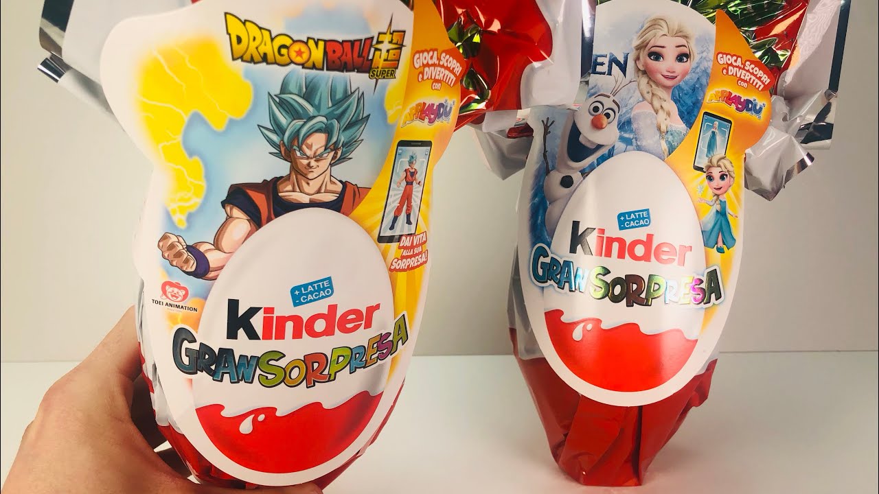 Пасхальные Гигантские Киндеры 2024. Драгонболл. Фрозен. Kinder Überraschung 2024 Dragonball, Frozen