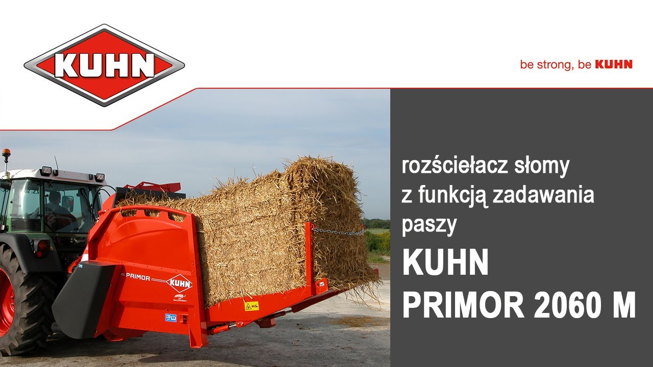 KUHN Primor 2060 M: rozściełacz słomy z funkcją zadawania paszy