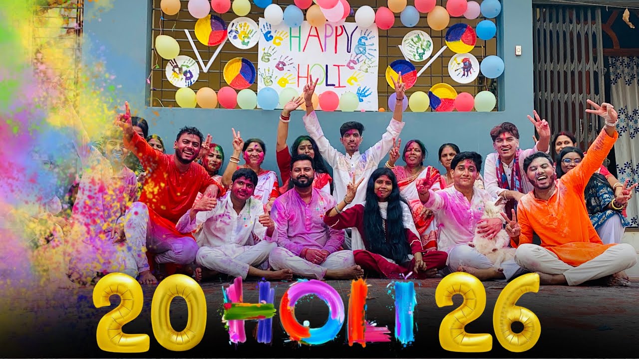 Holi Vlog 2026 || হোলিতে আমরা যা যা করলাম 🥳|| Mr Sourov ||