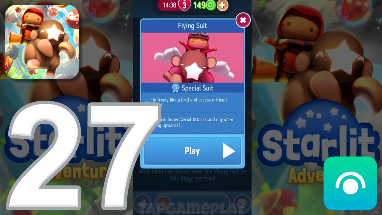Starlit Adventures - Gameplay Walkthrough Part 27 - Flying Suit Challenge 1 (iOS, Android)