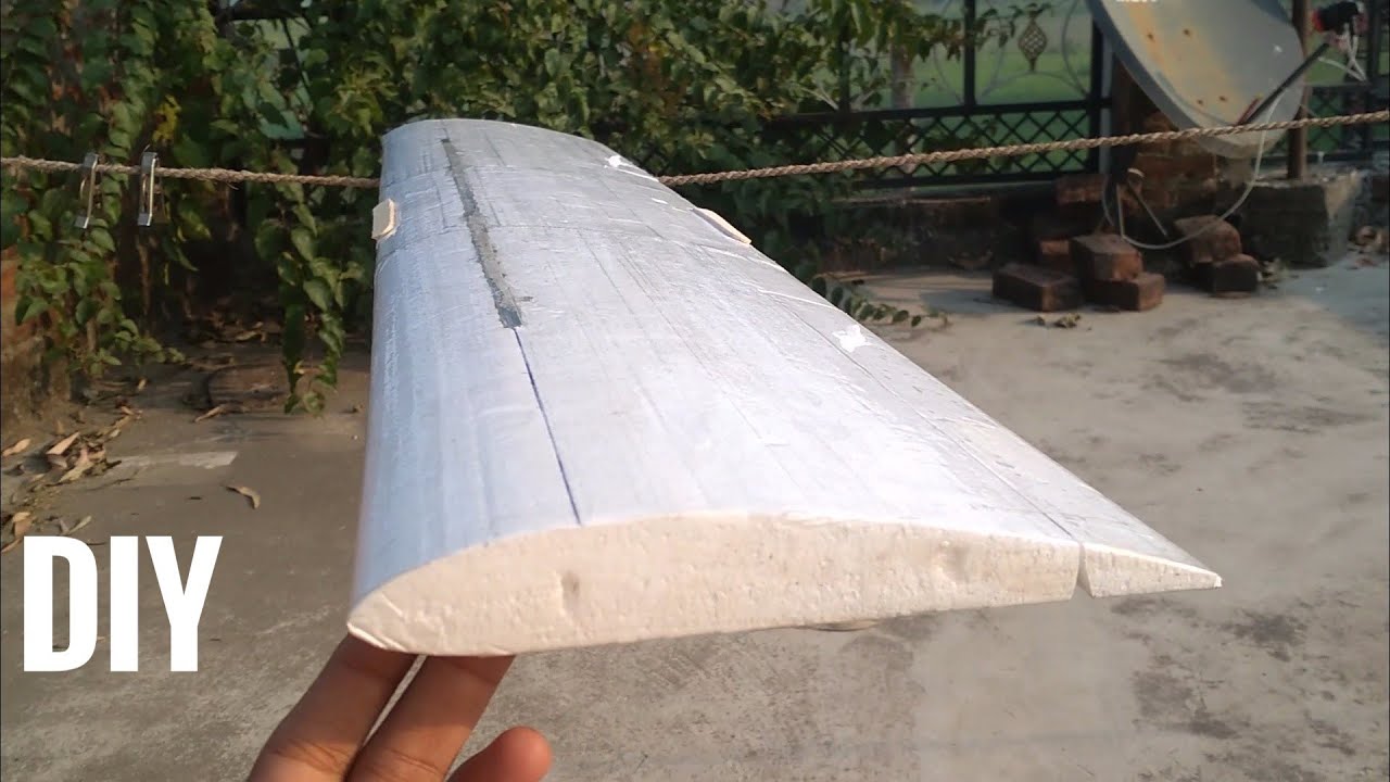 Thermocol wing build #airplane #howto #thermacol