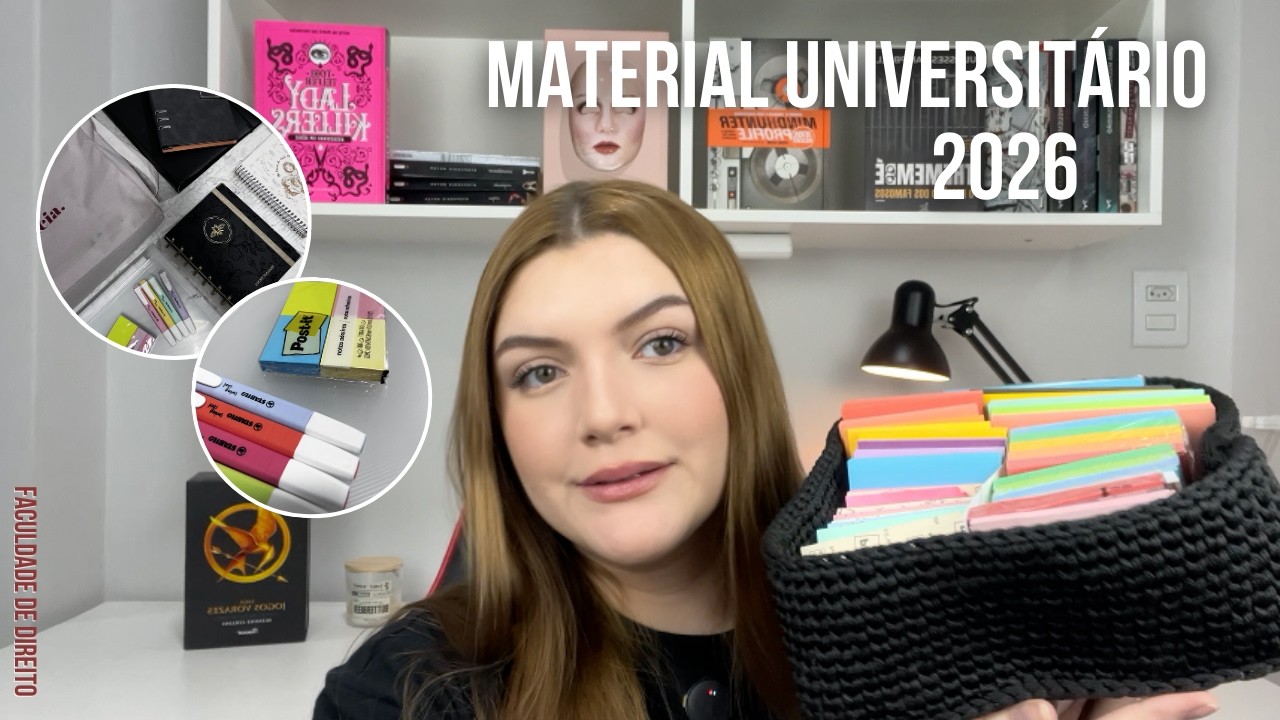 material escolar/universitário de 2026 | faculdade de direito ⚖️