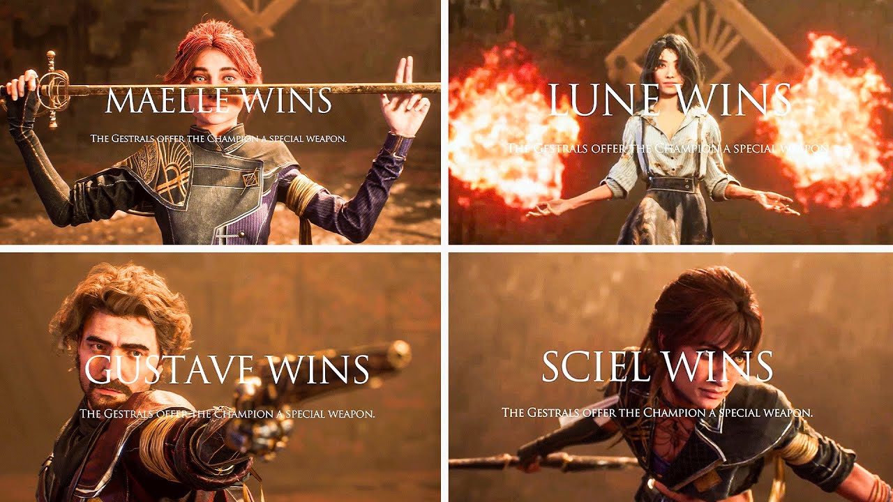 Clair Obscur: Expedition 33 - All Character Tournament Win Animations