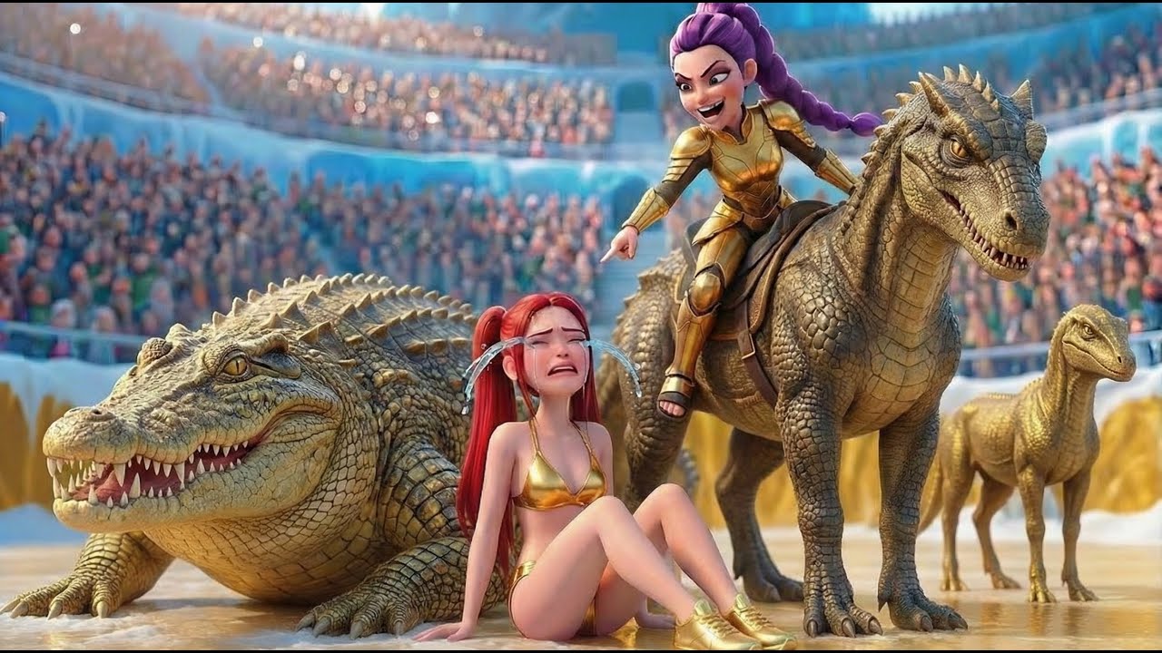 Mira & Rumi Compete Against Deadly Reptiles | Golden KPOP Animation