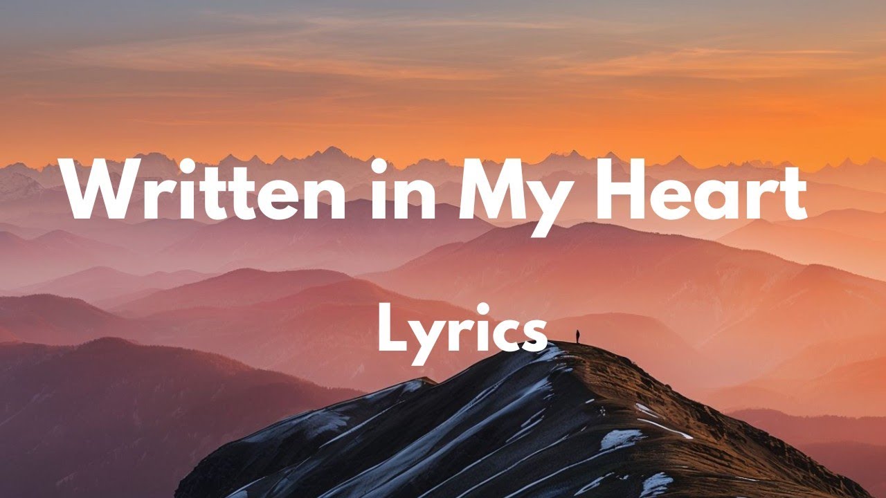 Written In My Heart 💕(Lyrics)| Sweet English Song 2024🎧