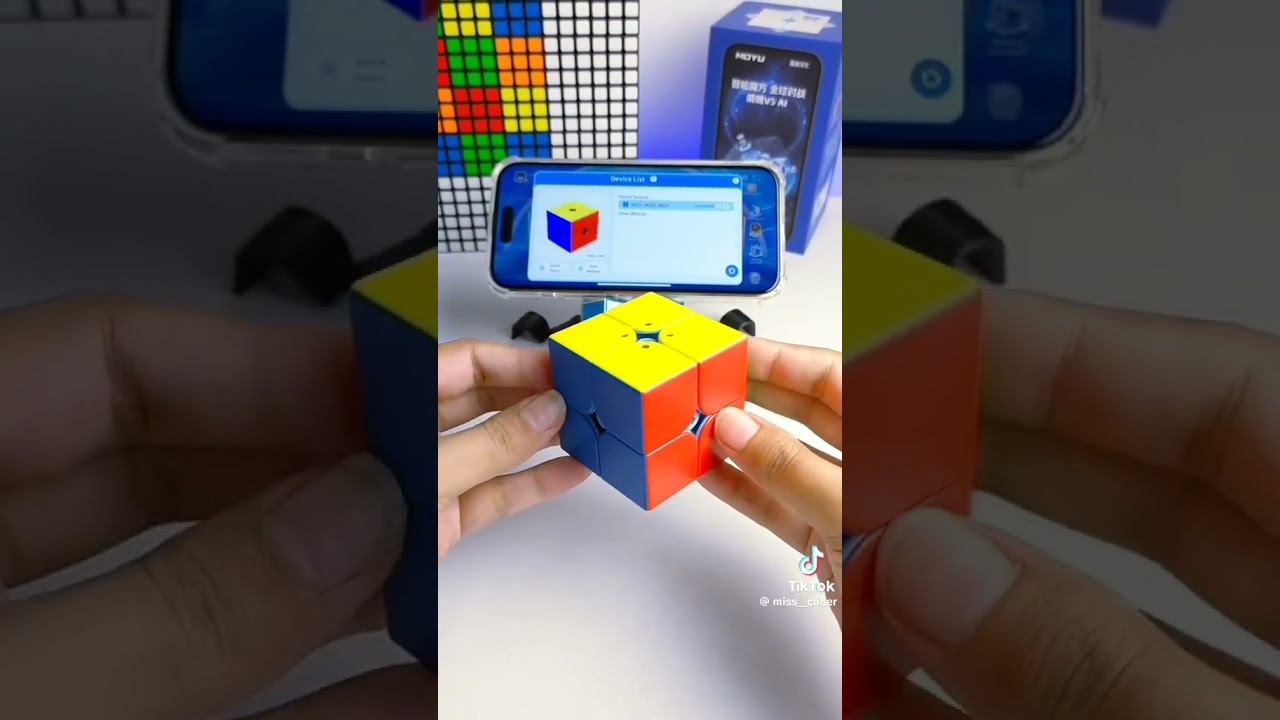Cube- 2x2 Weipo V5 Smart Cube🧩 #rubikscube #2x2 #smartcube #cubing