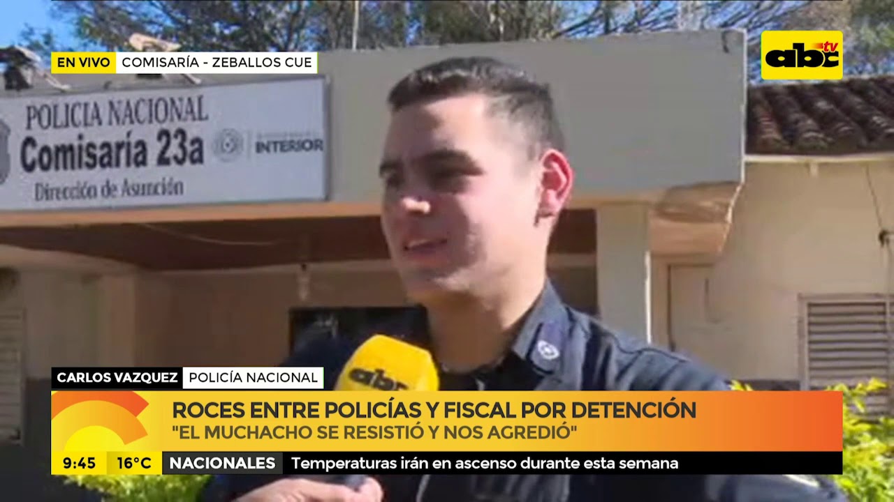 Roces entre policías y fiscal por detención