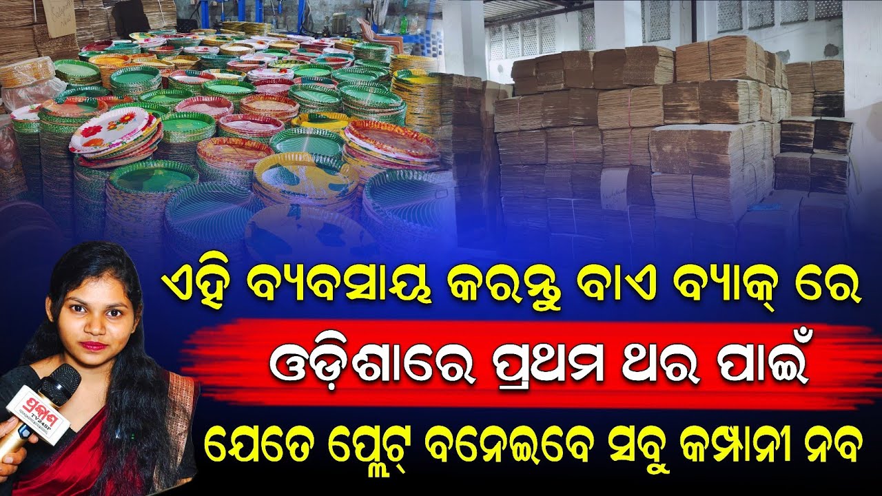 ଓଡ଼ିଶାରେ ପ୍ରଥମ ଥର ପେପର ପ୍ଲେଟ୍ ବ୍ୟବସାୟ || କମ୍ପାନୀ ଦବ ପୁଣି ବନେଥିବା ପେପର ପ୍ଲେଟ କୁ କମ୍ପାନୀ ନବ।