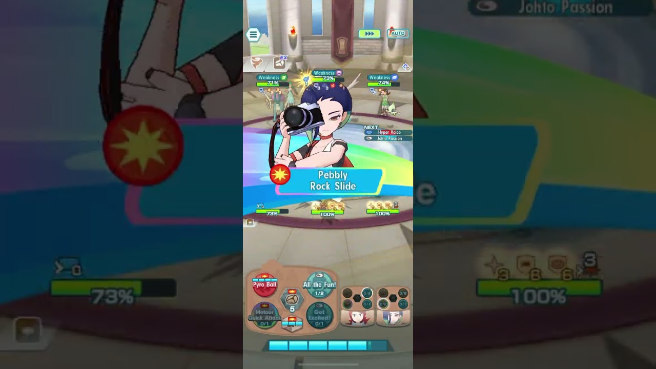 Pokémon Masters EX: Rock Tower Floor 30 (3/5 C Silver, 1/5 Anni Gloria, 1/5 Perrin)