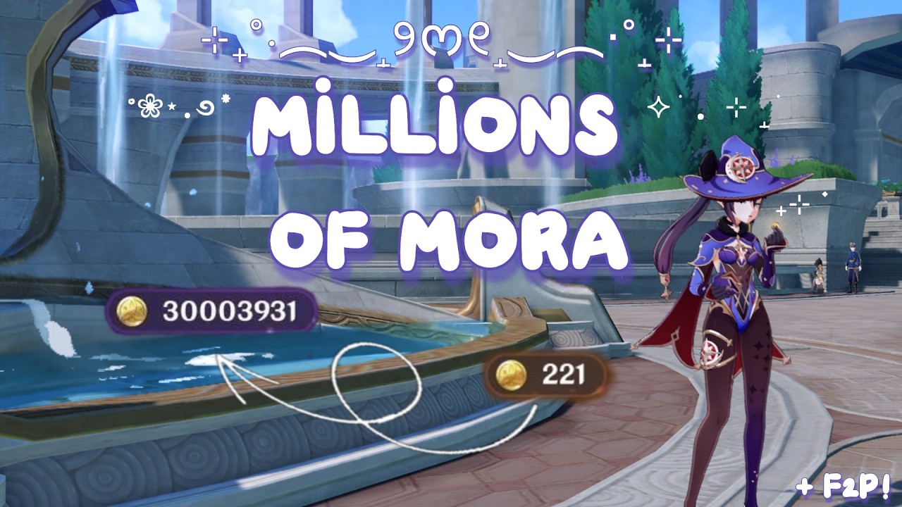 NEVER BE BROKE AGAIN! How to get 30 Million Mora as F2P!