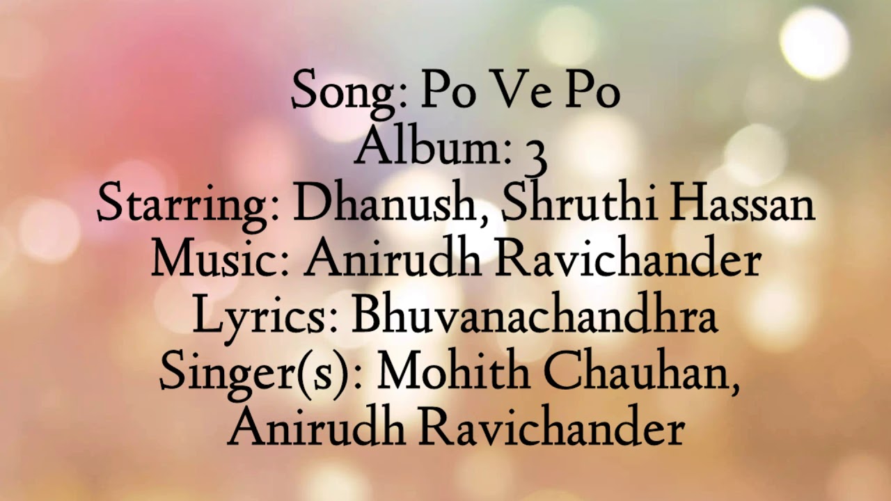 Po ve po HD lyrics ll movie 3 2012
ll