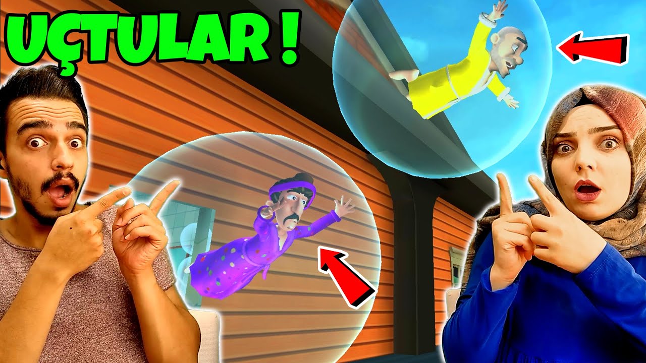 HIRSIZ KUZENLER BALONCUKLA UÇTU! | SCARY ROBBER OYNUYORUZ!