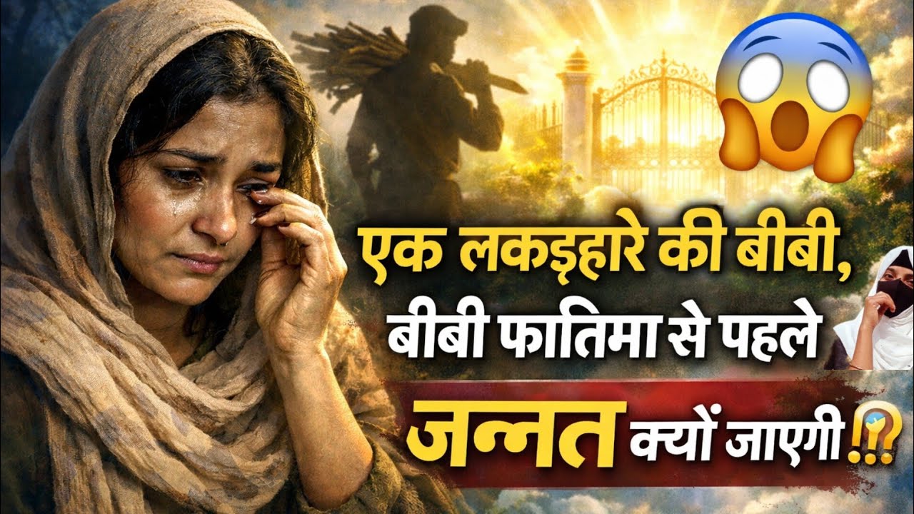 एक लकड़हारे की बीबी, बीबी फातिमा से पहले जन्नत क्यों जाएगी| islamic waqia| motivational story|story 