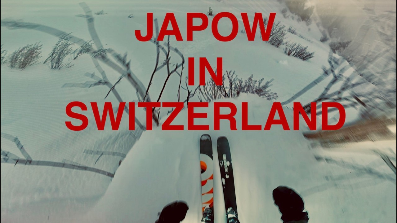 #6 JAPOW in Switzerland?!! Crazy pow day and jumping off roofs full of ski fails