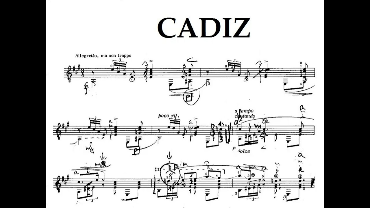 Isaac Albeniz: Cadiz - Horst Klee,Guitar