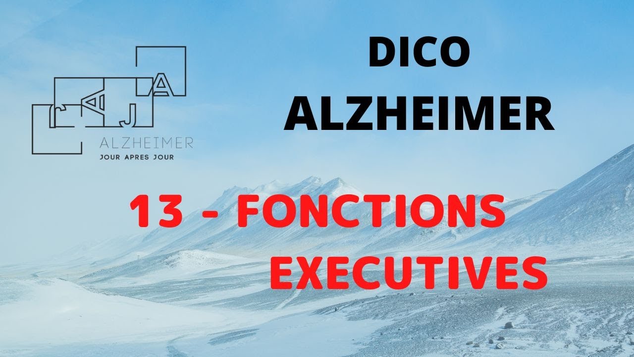 ALZHEIMER - DICO- FONCTIONS EXECUTIVES