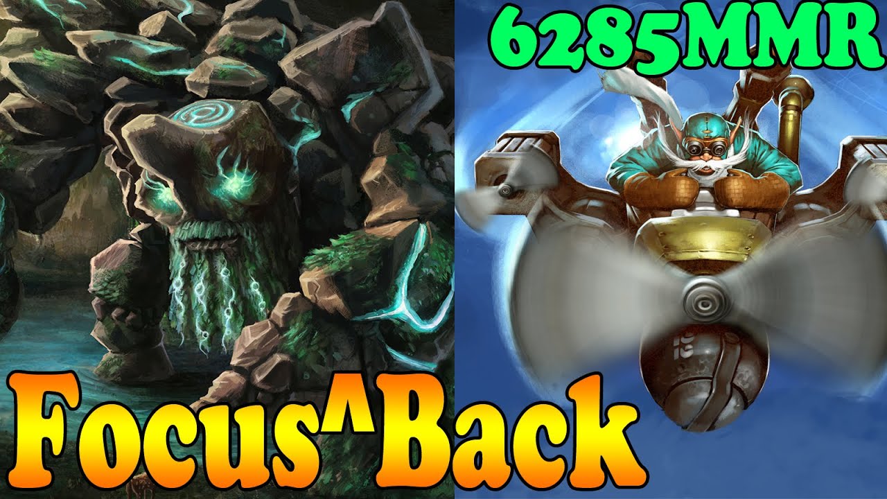 Dota 2 - Focus^Back 6285 MMR Plays Tiny And Gyrocopter - Pub Match Gameplay!