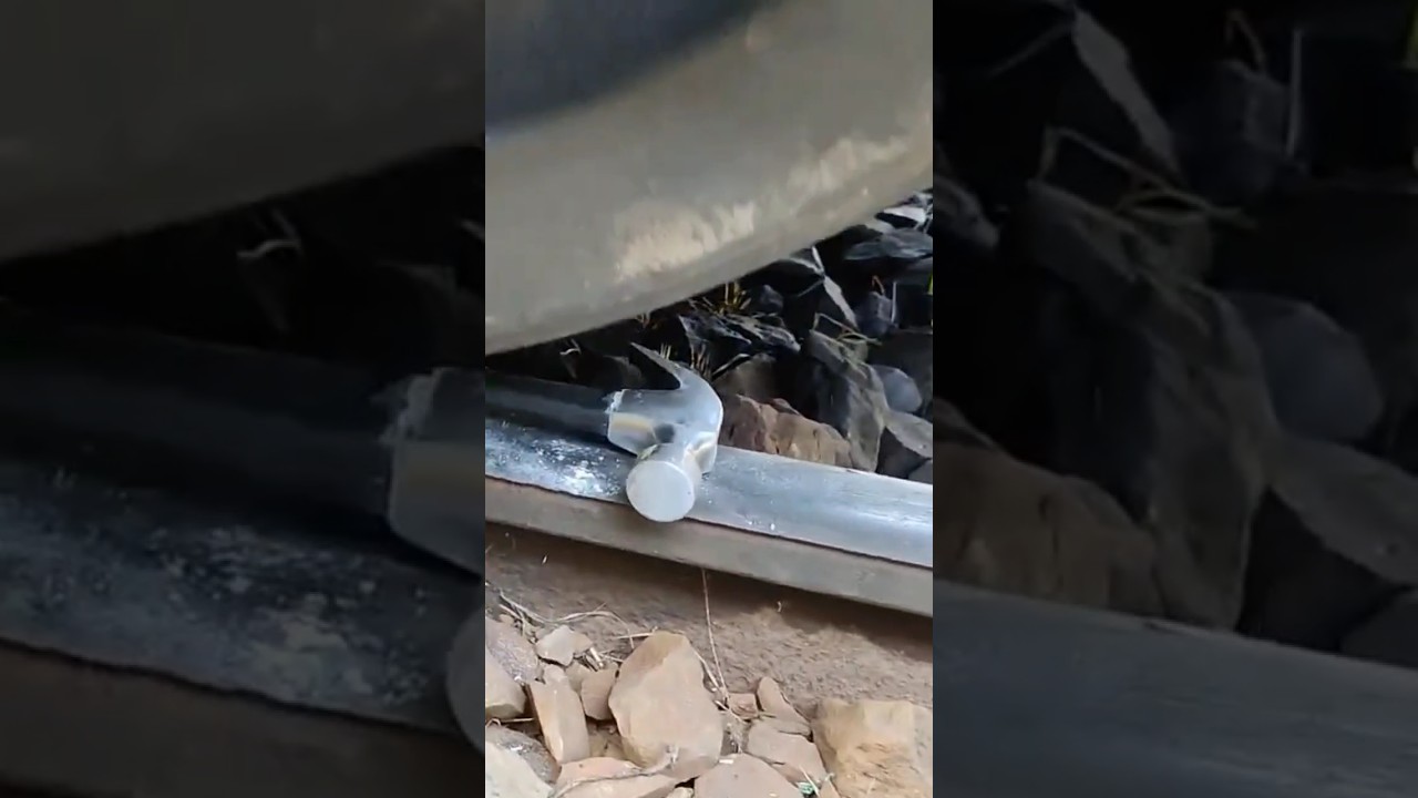Trian Vs Hammer ⚒️🔨 OMG 😟😳 😱 #experiments #train #youtubeshorts