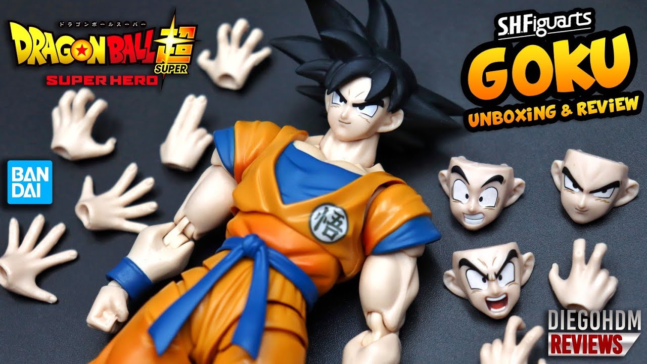 GOKU SH Figuarts Dragon Ball Super: Super Hero Unboxing e Review BR / DiegoHDM