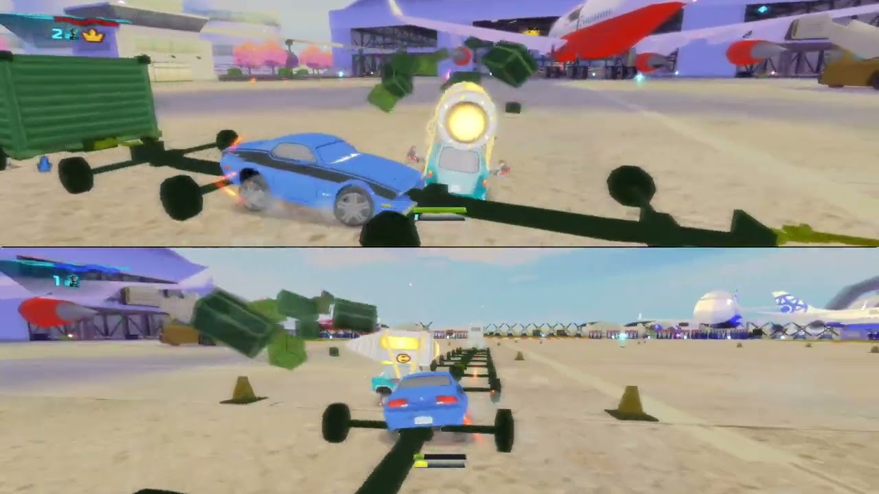 Cars 2 The Video Game | Professor Z vs Rod “Torque” Redline on Disruptor ￼|