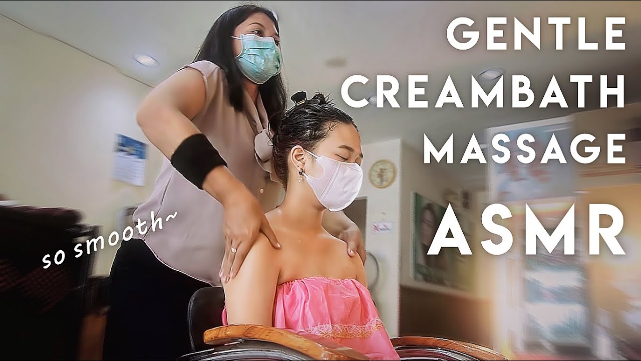 ASMR Good Night Sleep with Gentle Creambath Massage