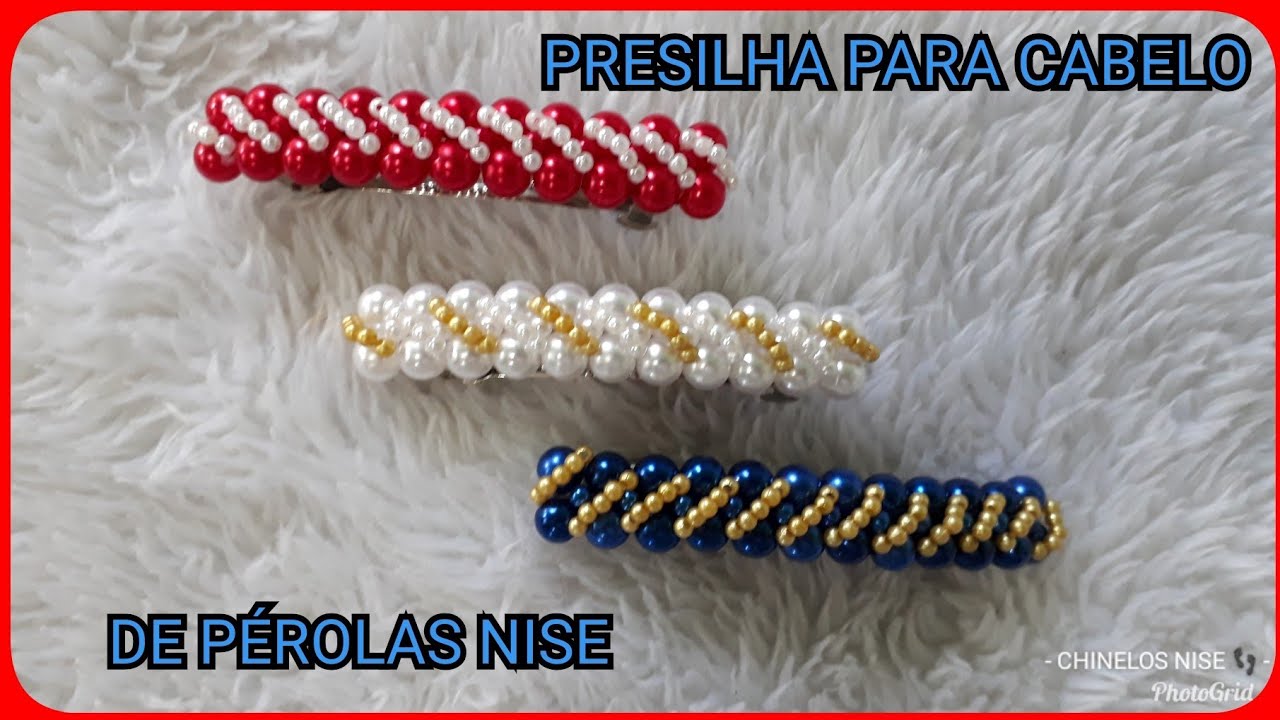 PRESILHA PARA CABELO DE PÉROLAS 
