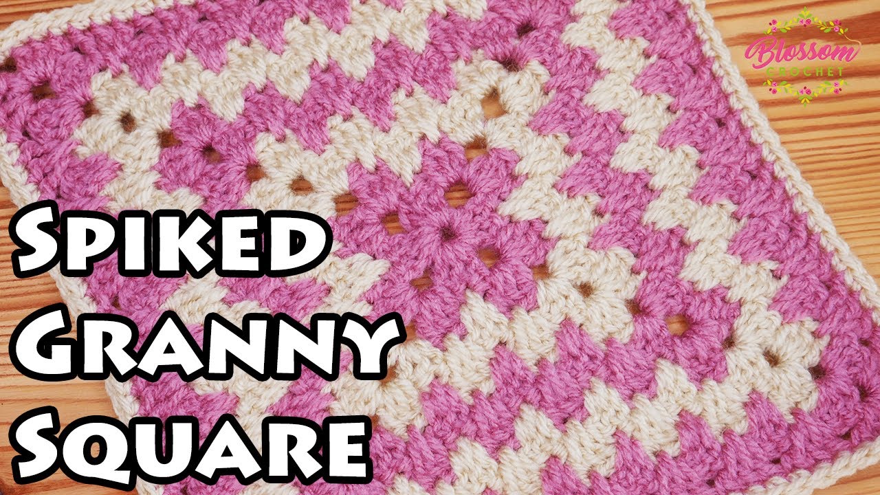 Crochet a Spiked Granny Square - Easy repeat and no holes!