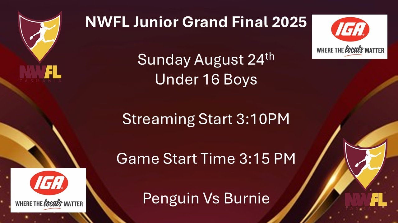 NWFL Junior Under 16 Boys Grand Final 2025