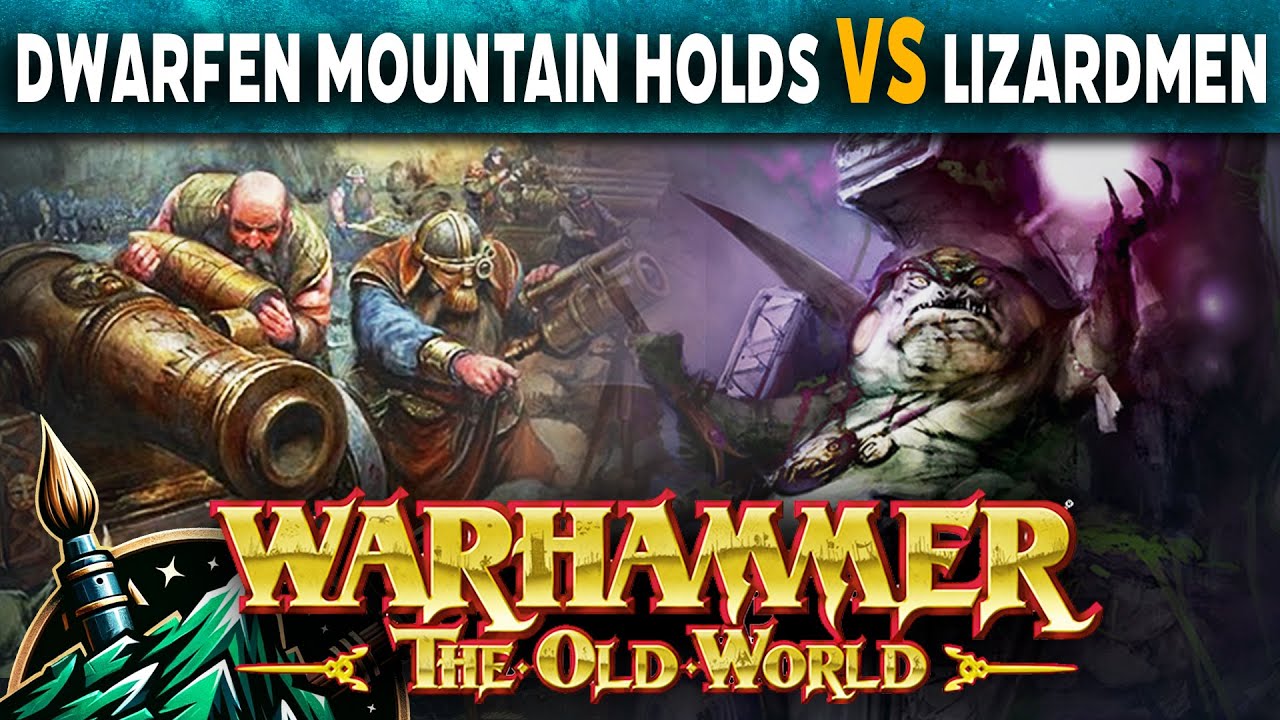 Dwarfen Mountain Holds vs Lizardmen Warhammer The Old World Battle Report