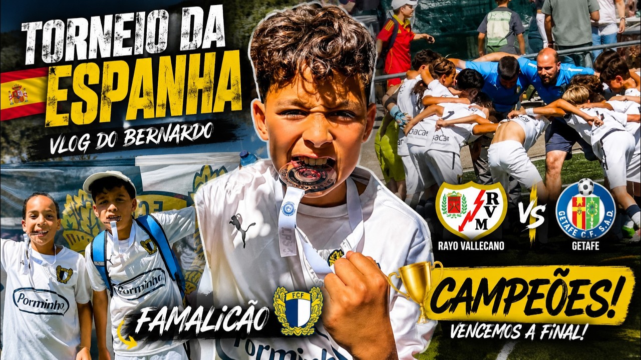 VLOG DO BERNARDO NA ESPANHA! Famalic&atilde;o vence o Getafe na FINAL! 🏆