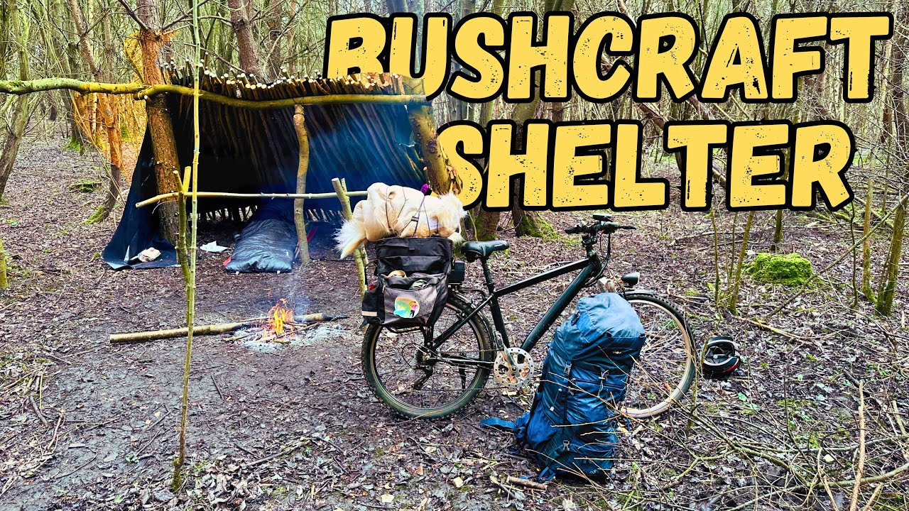 Bushcraft Shelter Build part 2, Plus Campfire Chilli